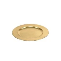 Prodotto Piatto di plastica oro Ø17cm 10pz