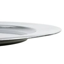 Prodotto Piatti di plastica argento Ø17cm 10p