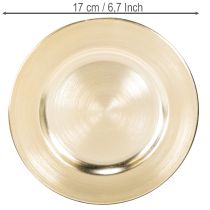 Prodotto Piattini decorativi rotondi lucidi, 17 cm, 6 pezzi