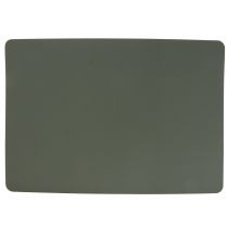 Tovaglietta reversibile ecopelle verde, grigio 4pz