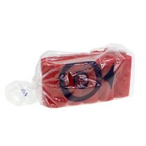 Prodotto Polsini plissettati rossi 8,5 cm 100 pezzi