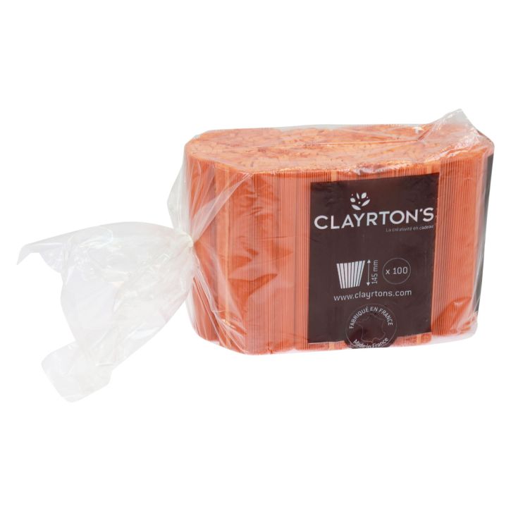 Prodotto Polsini plissettati per vasi da fiori arancioni 14,5 cm 100 pezzi