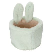 Prodotto Cestino pasquale in peluche con orecchie da coniglio dai colori pastello Piccolo cestino per regali e decorazione del salotto 18 cm, 2 pezzi
