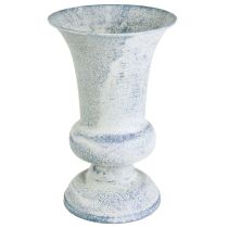 Prodotto Vaso a calice Design Antico Bianco Blu Ø16.5cm H24cm