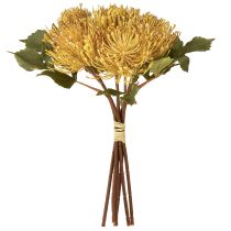 Prodotto Protea artificiale Leucospermum puntaspilli giallo 30 cm 6 pezzi