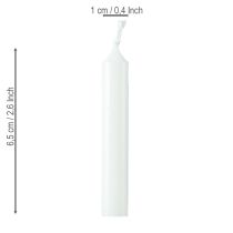 Prodotto Candele per bambole da 10 mm Candele Wiedemann bianche 65/10 50 pezzi