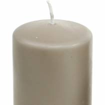 Pure pillar candle marrone 130/60 candela in cera naturale sostenibile stearina e colza