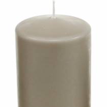 Prodotto Candela a colonna 130/70 candela marrone decorazione candela in cera naturale sostenibile