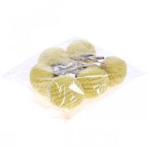 Prodotto Ciondolo decorativo coniglietto coniglietto giallo decorazione Pasqua Ø7cm 6 pezzi