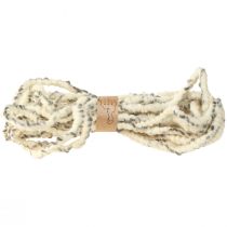 Prodotto Cordone RAW in lana di pecora e cordone in lana di iuta in feltro bianco grigio 10 m