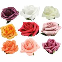 Prodotto Rosa in schiuma Ø3,5 cm diversi colori 48 pz
