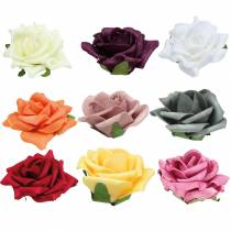 Prodotto Rosa in schiuma Ø7,5 cm diversi colori 18 pz