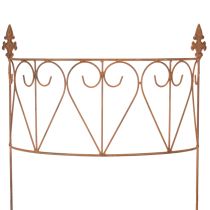 Traliccio in metallo per aiuole e versatile decorazione da giardino, 60 cm