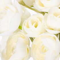 Prodotto Bouquet di ranuncoli artificiali, decorazione floreale di lunga durata per la primavera, 32 cm, 5 pezzi