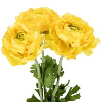 Prodotto Ranuncolo artificiale come fiore singolo per una decorazione elegante e di facile manutenzione, 51 cm, 3 pezzi