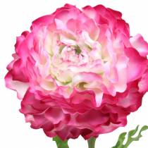 Prodotto Ranunculus rosa artificiale 48cm