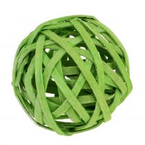 Rattan Ball Spring Green Ø4cm 12 pezzi