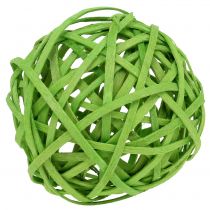 Rattanball verde chiaro Ø6cm 6 pezzi