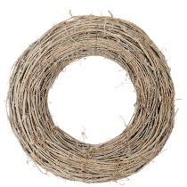 Prodotto Ghirlanda decorativa in rami di rattan, sbiancata, per design creativo, 50 cm