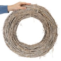 Prodotto Ghirlanda decorativa in rami di rattan, sbiancata, per design creativo, 50 cm