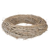 Prodotto Ghirlanda decorativa in rami di rattan, sbiancata, per design creativo, 50 cm