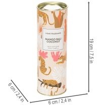 Prodotto Diffusore di fragranze per ambienti con profumo esotico di cocco e mango per una freschezza duratura in casa, 19 cm, 2 pezzi