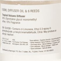 Prodotto Diffusore di fragranze per ambienti con profumo esotico di cocco e mango per una freschezza duratura in casa, 19 cm, 2 pezzi