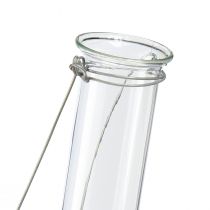 Prodotto Provetta in vetro decorativo per appendere mini vaso Ø2,4 cm H22,5 cm