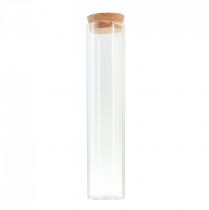 Prodotto Vaso decorativo per provette con coperchio in sughero Ø4cm H18cm 6 pz
