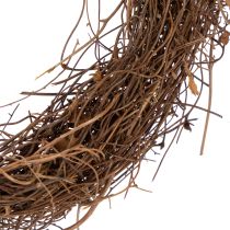 Prodotto Ghirlanda di vite naturale Ø15cm, set da 10 - Ideale per decorazioni autunnali, natalizie, pasquali e funebri