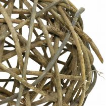 Sfera decorativa vite naturale scuro Ø20cm