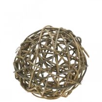 Sfera decorativa vite naturale scuro Ø20cm