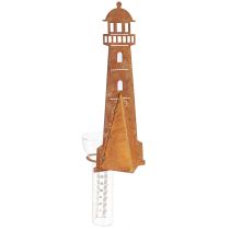 Prodotto Pluviometro Lighthouse Rust Look – Pluviometro decorativo per giardino e recinzione 41cm Ruggine