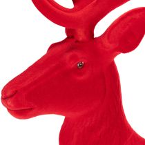 Prodotto Statuetta decorativa di cervo in piedi, grande, decorazione natalizia floccata, 85 cm