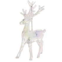 Prodotto Renne decorative in acrilico per albero di Natale, 14 cm, 4 pezzi