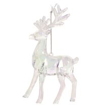 Prodotto Renne decorative in acrilico per albero di Natale, 14 cm, 4 pezzi
