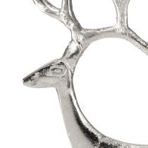 Prodotto Decorazione renna figura di cervo metallo argento H31cm