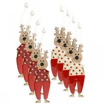 Prodotto Renna da appendere Decorazioni natalizie Legno 13cm 8pz