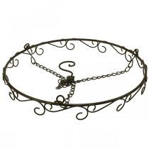 Prodotto Anello decorativo per appendere Anello con gancio effetto ruggine Ø30,5cm