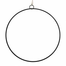 Anello decorativo da appendere nero Ø35cm 4 pezzi