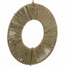 Prodotto Anello decorativo con spago di iuta per decorazioni boho e design creativo