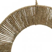 Prodotto Anello decorativo sospeso, stile boho, argento naturale, Ø39,5cm