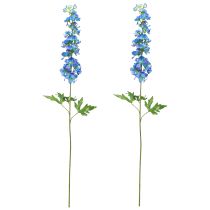 Prodotto Delphinium artificiale in fiore da giardino blu L88cm 2 pezzi