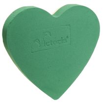 Prodotto Cuore romantico in schiuma floreale 30 cm in schiuma floreale verde 2 pezzi