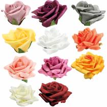 Prodotto Rosa in schiuma Ø10cm diversi colori 8 pz