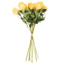 Prodotto Rosa artificiale con stelo lungo, fiore artificiale, 62 cm, 12 pezzi