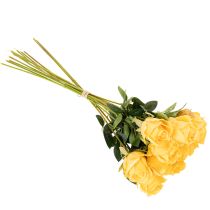 Prodotto Rosa artificiale con stelo lungo, fiore artificiale, 62 cm, 12 pezzi
