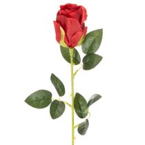 Prodotto Rosa artificiale con gambo lungo, fiore artificiale rosso, 62 cm, 12 pezzi