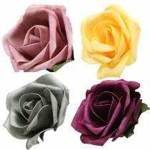Prodotto Rosa in schiuma Ø15cm diversi colori 4 pz