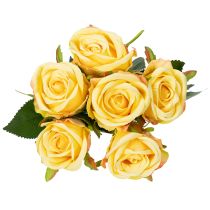 Prodotto Composizione floreale con bouquet di rose per una decorazione elegante nella zona giorno 44 cm 6 pezzi